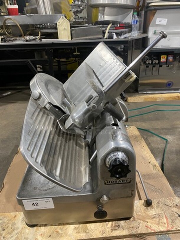 Hobart Commercial Countertop Meat/Deli Slicer! All Stainless Steel! Model: 1712E SN: 56902154 115V 60HZ 1 Phase - Image 1 of 9