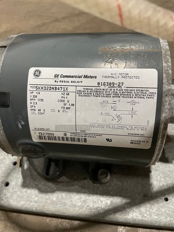 WOW! Regal Beloit GE Commercial Carbonator! 230V 1 Phase! Model: 5KH32DNB471X SN: YXJ170033! - Image 7 of 8