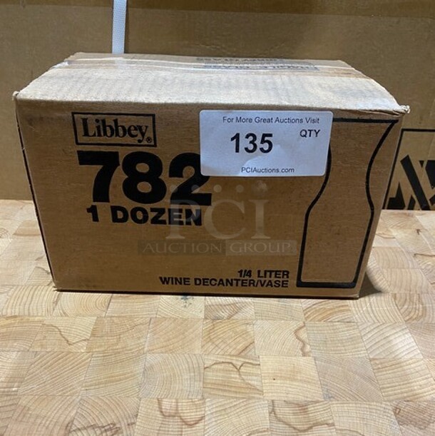 NEW IN BOX! Libbey 10oz Wine Decanter! One dozen! MODEL 782 - Image 1 of 7