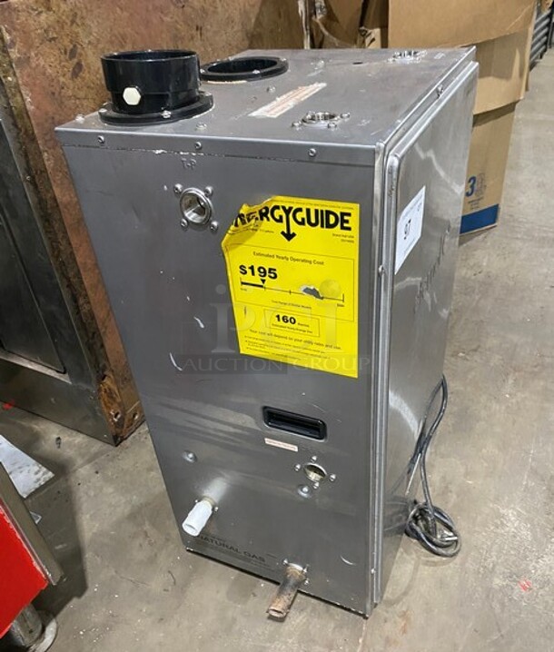 Eternal Natural Gas Powered Condensing Hybrid Water Heater! Model GU145S Serial G1214323! - Image 2 of 3