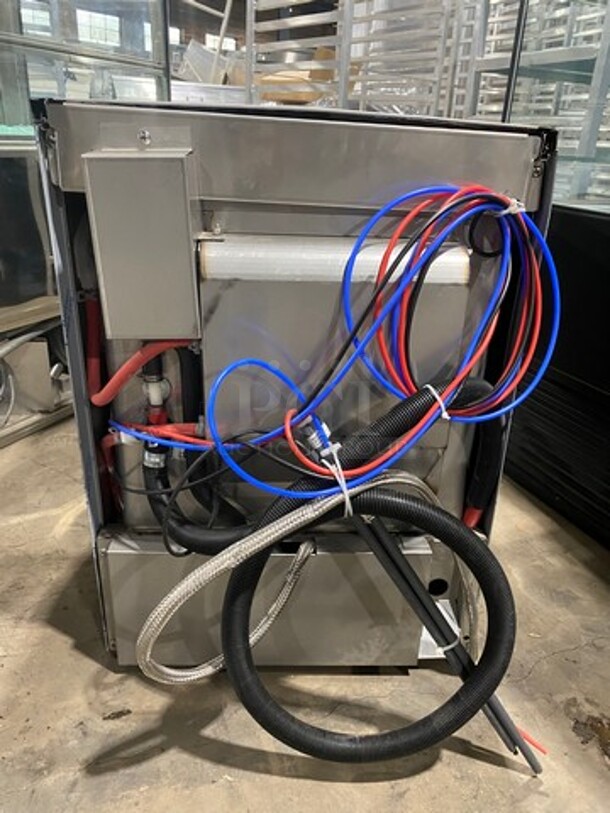 NICE! NEW! Hobart New Body Style Hobart Commercial Under The Counter Heavy Duty Dishwasher! With Pegged Dish Crate! All Stainless Steel! Model: LXER SN: 231234450 120/208V 60HZ 1 Phase - Image 3 of 8