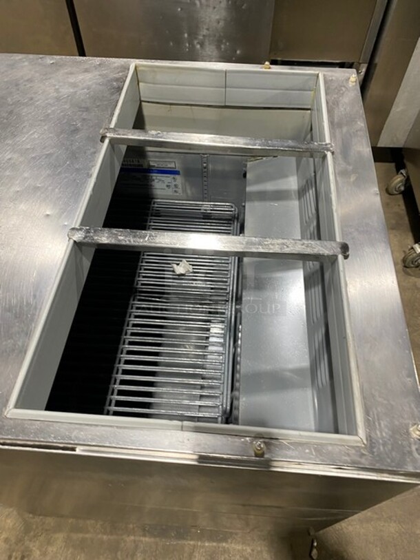 Beverage Air Commercial Refrigerated Sandwich Prep Table! With Single Door Underneath Storage Space! All Stainless Steel! On Legs! Model: SUR27 SN: 4405618 115V 60HZ 1 Phase - Image 5 of 8