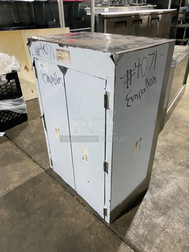 Commercial Heavy Duty 2 Door Wall Storage Cabinet! Solid Stainless Steel! - Image 7 of 7