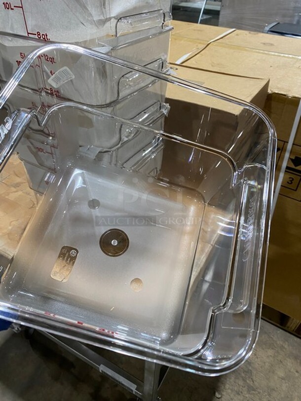 NEW! Cambro 12QT Square Food Storage Container! 6x Your Bid! MODEL 12SFSCW - Image 7 of 9