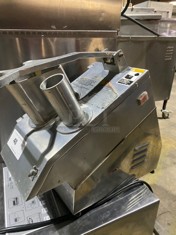 Fleetwood Commercial Countertop Vegetable Slicer! All Stainless Steel! Model: MASTERSKY SN: 000006 - Image 2 of 8