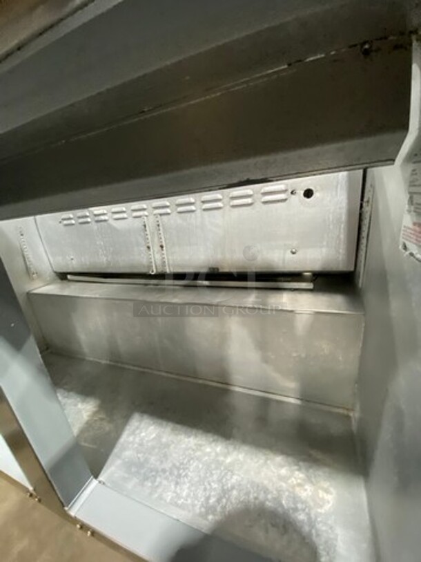 Continental Commercial Refrigerated Sandwich Prep Table! With 2 Door Underneath Storage Space! All Stainless Steel! On Casters! Model: SW4812 SN: 15766384 115V 60HZ 1 Phase - Image 7 of 9