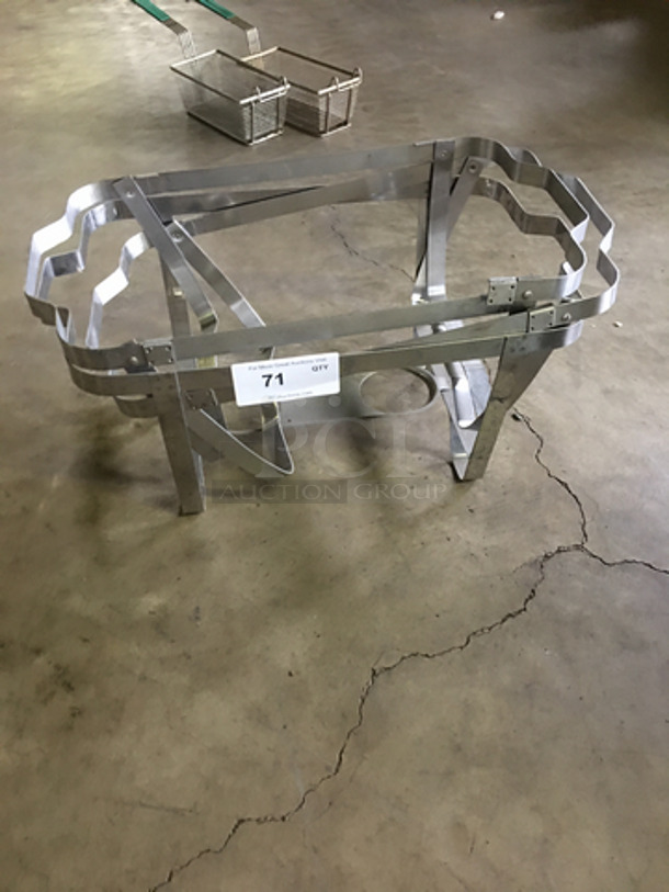 ALL ONE MONEY! Heavy Duty Chafing Stands For Full Size Foil Pans! - Image 1 of 4