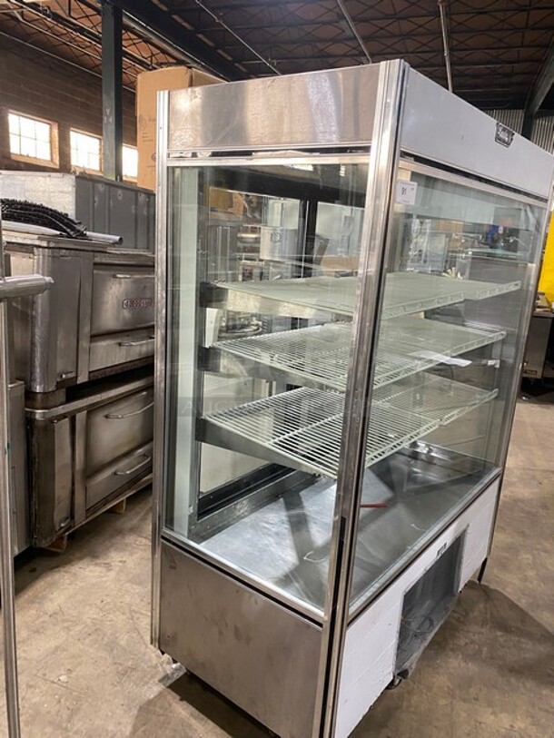 Leader Commercial Reach In Cooler Merchandiser! Glass All Around! With Rear Access Sliding Doors! Poly Coated Racks! Model: LS54SC SN: PT09S2914 115V 60HZ 1 Phase - Image 4 of 9