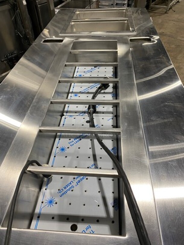 GREAT! NEW! Wells Commercial Drop In Steam Table/ Prep Station Combo! With Storage Space Underneath! All Stainless Steel! On Casters! Model: MOD200TD SN: M2TD0318A0005 208/240V - Image 6 of 11