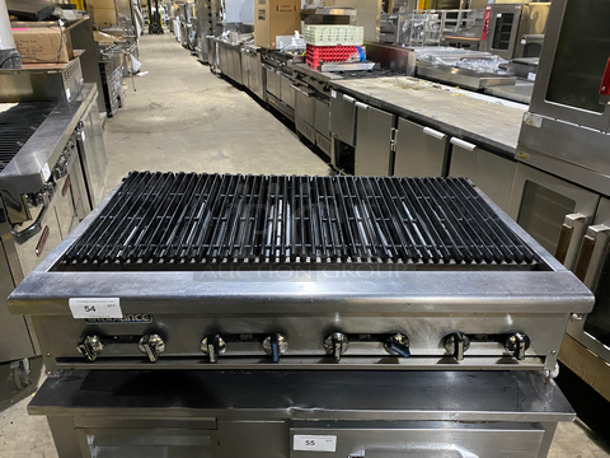 Radiance Commercial Countertop Natural Gas Powered Char Broiler Grill! 8 Burners! Stainless Steel Body!