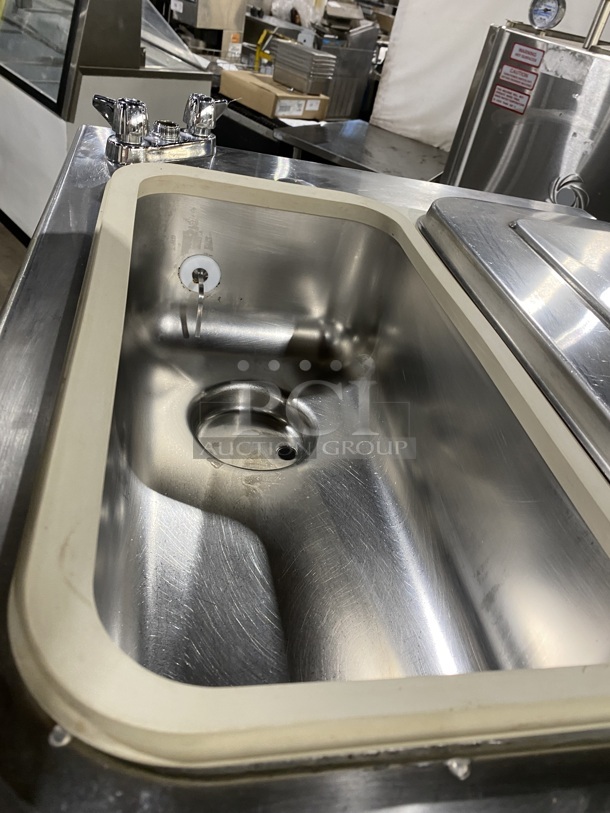 Taylor Commercial Floor Style Dual Soft Serve Ice Cream Machine! With 2 Hoppers & 3 Flavor Dispensers! All Stainless Steel! On Casters! 208/230V 3 Phase! Model: 754-33 SN:118118713! - Image 5 of 9
