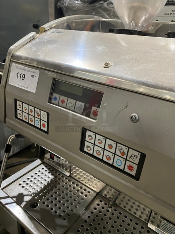 Commercial Countertop Espresso Machine! With Coffee Bean Grinder! All Stainless Steel! Model: AK2AA SN:360152 220/230V - Image 6 of 10