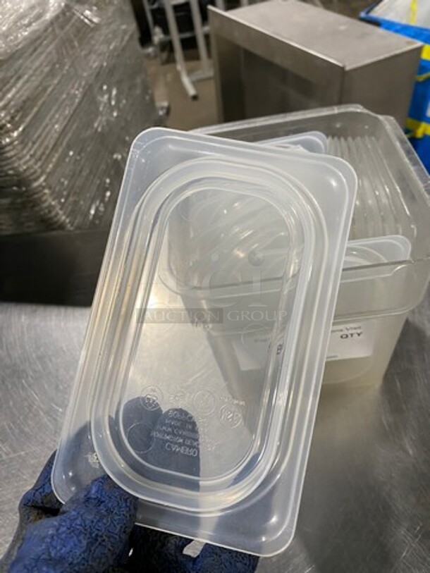 ALL ONE MONEY! Cambro Clear Poly Food Container Lids! - Image 3 of 7