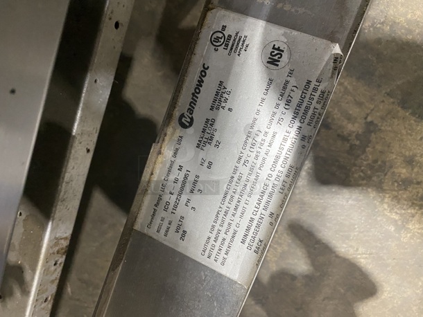 Sunfire Commercial Electric Powered Double Deck Convection Oven! With View Through Doors! Metal Oven Racks! All Stainless Steel! 2 x Your Bid! Makes One Unit! MODEL ICOE10M SN:1102230000951 208V 3PH! - Image 8 of 9