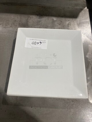 Squar Food Serving Plates! 3 x Your Bid!