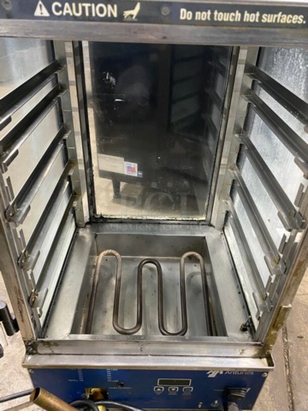 Antunes Commercial Countertop Heated Food Holding/ Display Cabinet Merchandiser! With Front Access Doors! Glass All Around! Stainless Steel Body! Model: SDC500 SN: 17091345 120V 60HZ 1 Phase - Image 5 of 9