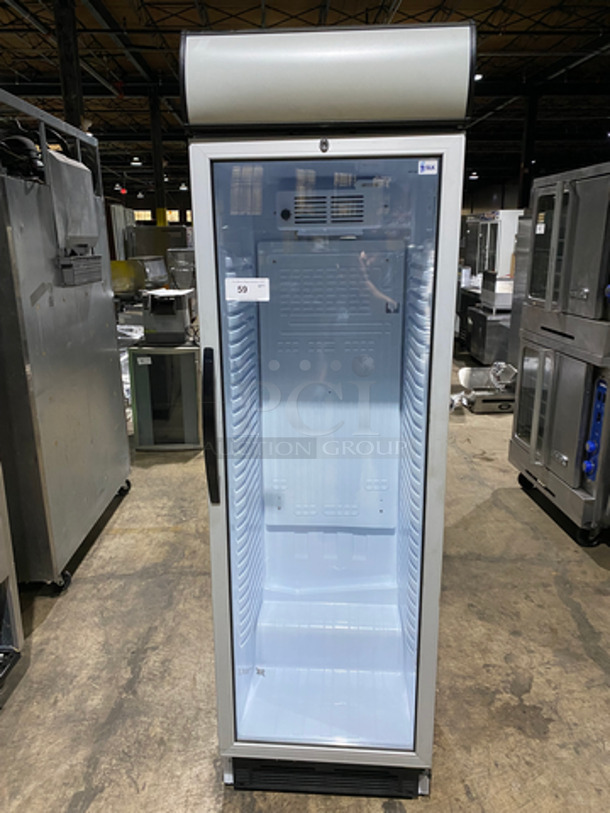 COOL! 2018 SLK Single Door Reach Cooler Merchandiser! With View Through Door! Model: 374CANOPY SN: 100001825435 115V 60HZ - Image 1 of 8
