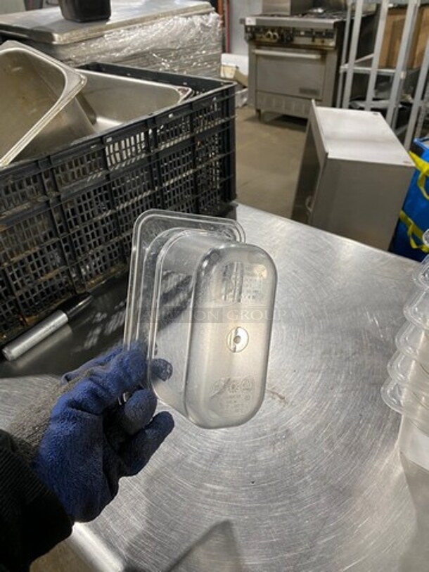 Cambro Clear Poly 1/9x4" Food Containers! 15x Your Bid! - Image 6 of 7