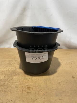 Curtis Commercial Iced Tea/Iced Coffee Brew Baskets! With Blue Iced Tea Flavor Clips! 2X Your Bid!