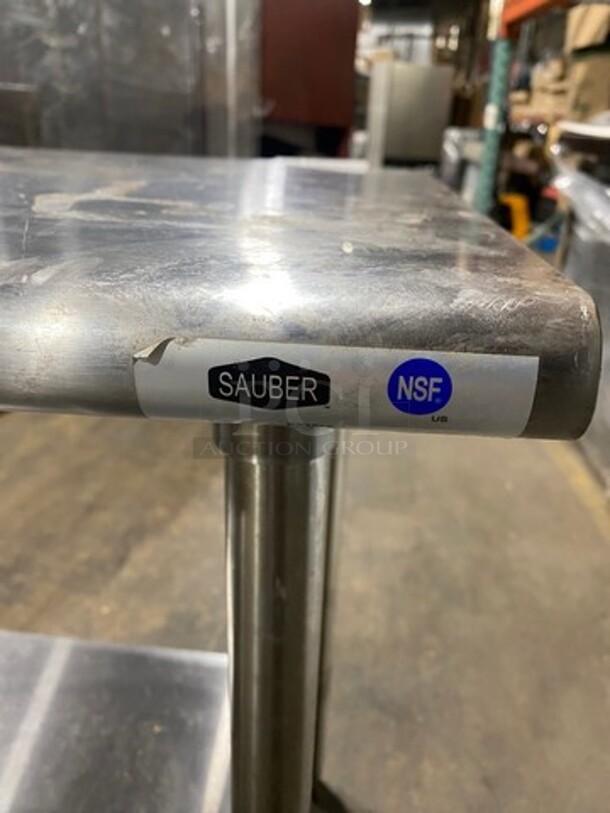 Solid Stainless Steel Work Top/ Prep Table! With Storage Space Underneath! On Legs! - Image 5 of 8