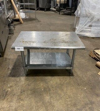 Solid Stainless Steel Equipment Stand! With Storage Space Underneath! On Legs!