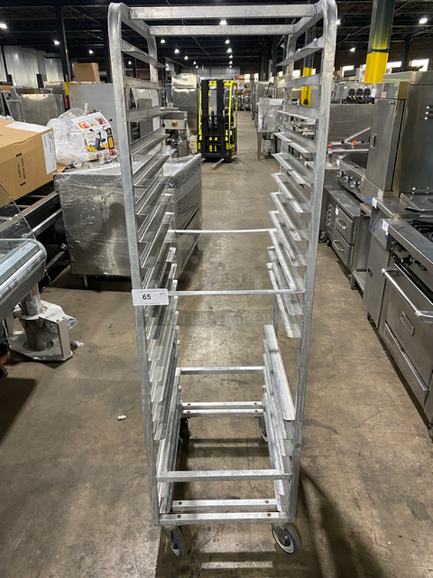 Commercial Pan Transport Rack! Holds Full Size Pans! On Casters!