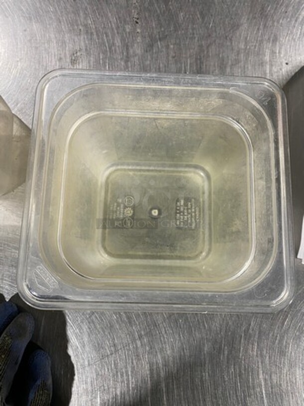 Cambro Clear Poly 1/6x6" Food Containers! 20x Your Bid! - Image 3 of 6