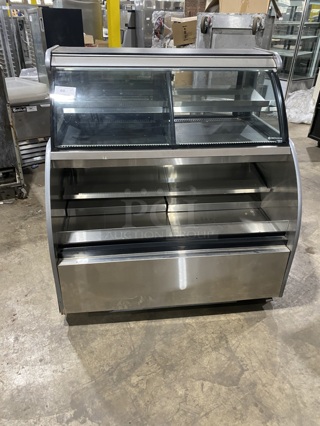 WOW! CSC All Stainless Steel Commercial Refrigerated Open/Display Case! MODEL: SBBR/DG45250-S4 SN:2057667 120V 1Ph! Remote Compressor/No Compressor! 