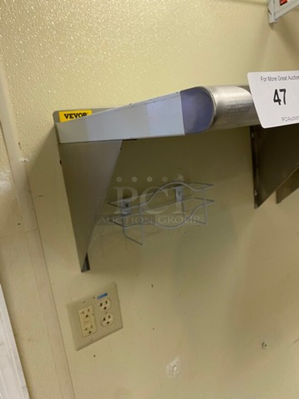 Commercial Solid Stainless Steel Wall Mount Shelf! - Image 3 of 5
