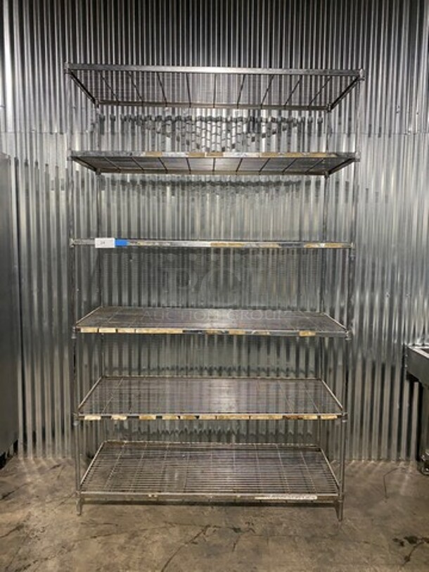 BEAUTIFYL! Postmaster Commercial 6 Tier Metal Shelf! On Legs! - Image 1 of 8