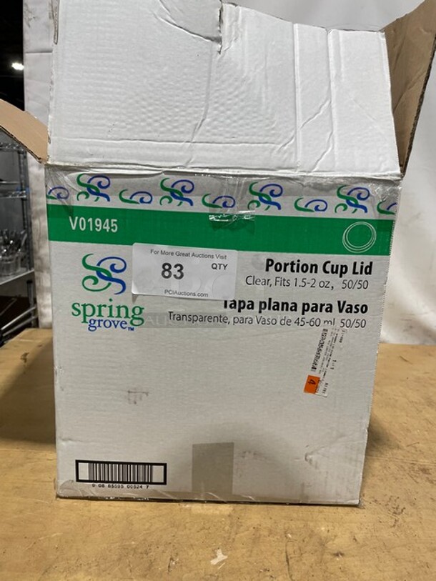 NEW In Box! Spring Grove Portion Cups! With Lids! All One Money! - Image 1 of 6