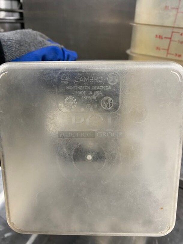 Cambro 4Qt Clear Poly Food Containers! 8x Your Bid! - Image 8 of 8
