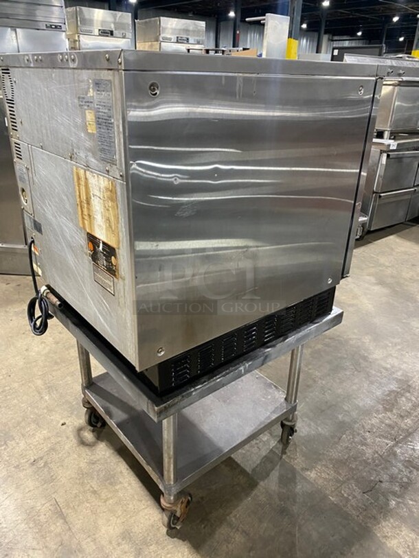 Moffat Turbofan Single Deck! Natural Gas Convection Oven with Steam Injection! 120V! 60HZ! 1Phase! Model G32Ms Serial 401701! On Stand With casters!  - Image 4 of 11
