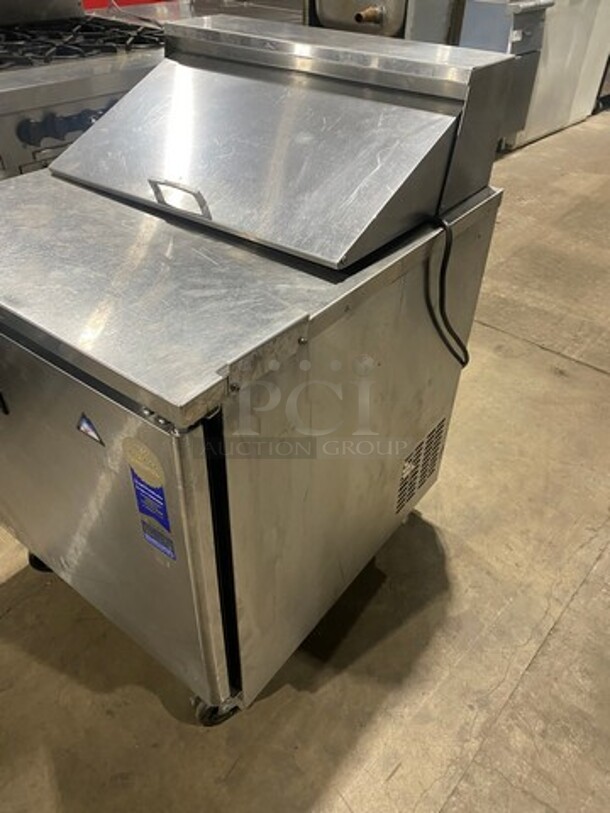 Everest EPBNR1 Stainless Steel Commercial Sandwich Salad Prep Table Bain Marie! On Commercial Casters! MODEL EPBNR1 SN: BPBNR115090032 115 Volts, 1 Phase. - Image 2 of 10
