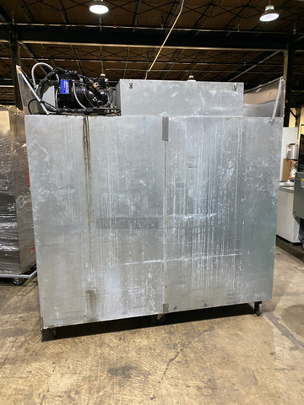 COOL! Delfield Commercial 3 Door Reach In Freezer! With Poly Coated Racks! All Stainless Steel! On Casters! Model: 6176S SN: BJP549634T 115V 60HZ - Image 4 of 11