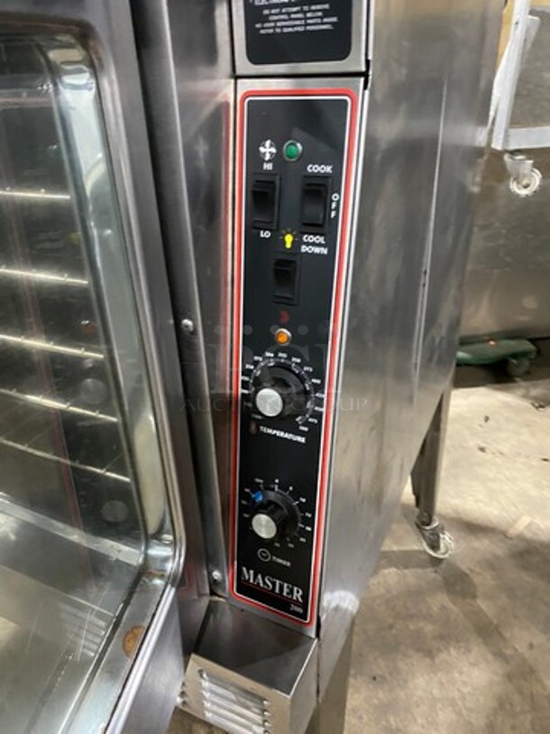 Garland Master 200 SERIES Commercial Electric Powered Convection Oven! With View Through Doors! Metal Oven Racks! All Stainless Steel! On Casters! WORKING WHEN REMOVED! Model: MCOES10S SN: 1106230001389 208V 60HZ 1 Phase - Image 7 of 8