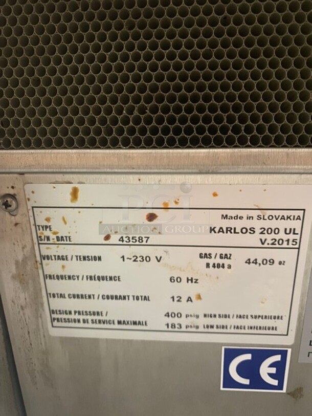 Karlos 200 UL Stainless Steel Refrigerated Commercial Grab N Go Open Merchandiser! On Casters! SN: 43587 230V 1PH - Image 6 of 10