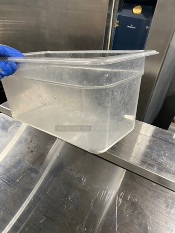 Cambro Clear Poly 1/3x6" Food Containers! 7x Your Bid! - Image 4 of 8