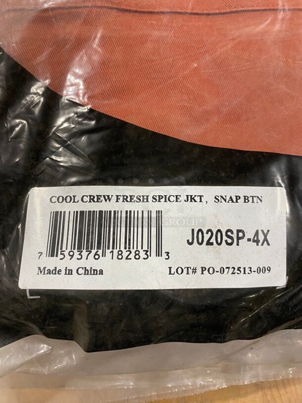 NEW! Chef Revival Cool Crew Fresh Spice Jacket! Size 4x! 6x Your Bid! - Image 3 of 4