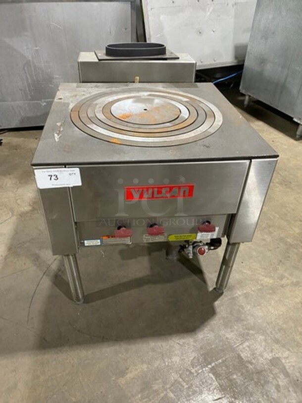 WOW! BRAND NEW! NEVER USED! Vulcan Commercial Natural Gas Powered 5 Ring Jet Burner Stock Pot! All Stainless Steel! On Legs! Model: SPR10005 SN: 481079555RS - Image 1 of 10