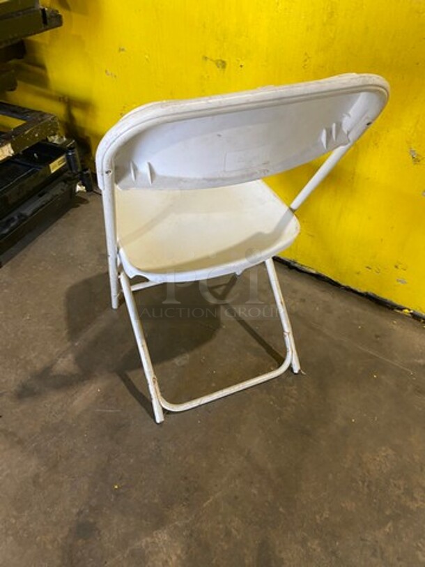 White Foldable Patio Chairs! 6x Your Bid! - Image 3 of 5