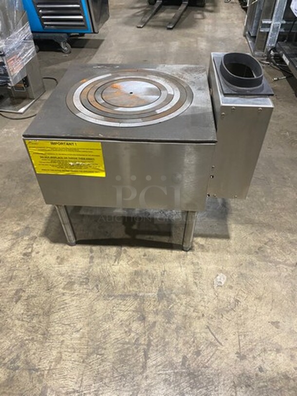 WOW! BRAND NEW! NEVER USED! Vulcan Commercial Natural Gas Powered 5 Ring Jet Burner Stock Pot! All Stainless Steel! On Legs! Model: SPR10005 SN: 481079555RS - Image 4 of 10