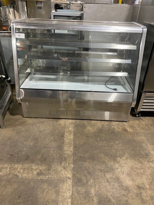 2017 Cooltech All Stainless Steel Commercial Floor Style Dry Display Case Merchandiser!  Model CMPH60HBD 120V! 1 Phase 60HZ!  - Image 1 of 8