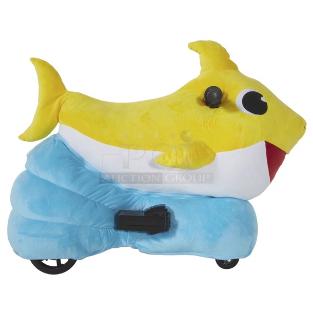 DYNACRAFT PRESCHOOL WHEELS - 6V PLUSH RIDE-ON BABY SHARK - 8606-24JWA.  17.72 x 30.71 x 26.77 Inches - Image 1 of 4