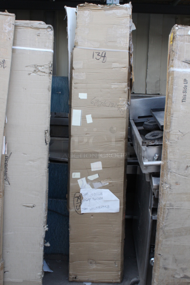 BRAND NEW SCRATCH & DENT! Regency Space Solutions Beige 12" x 15" x 78" Single, 3 Tier Locker - Unassembled. IN THE BOX!  - Image 2 of 2