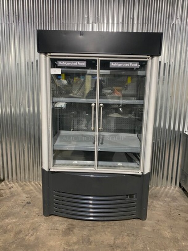 AHT Commercial Refrigerated Display Case Merchandiser! With 2 View Through Doors! Model MTL! 230V 1Phase!