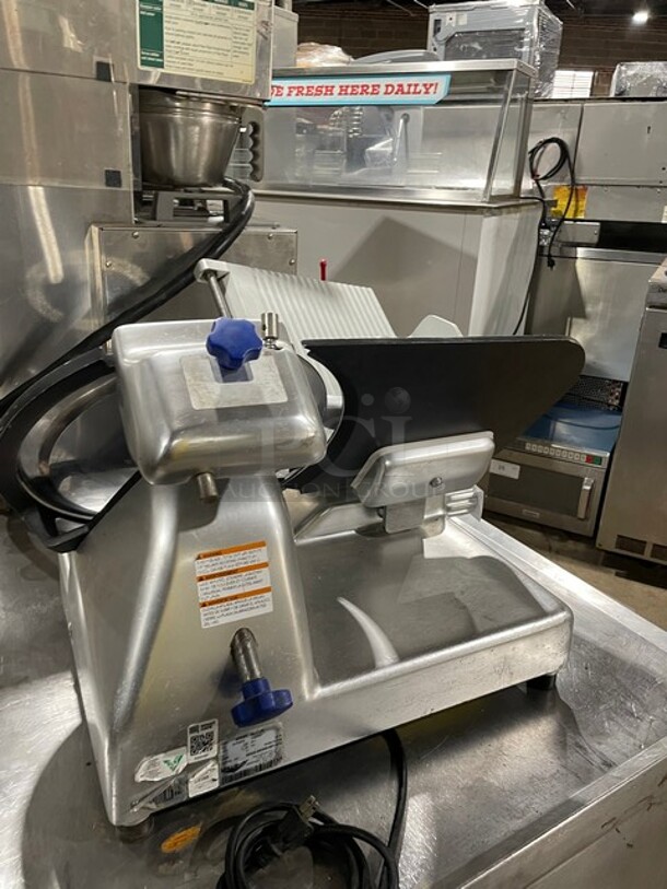 Vollrath Commercial Countertop Meat Slicer! All Stainless Steel! 120V 1 Phase! Model: SLP300/S SN: G342-00336451-074! - Image 3 of 9