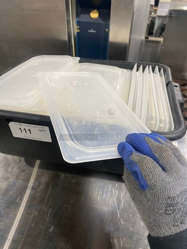 ALL ONE MONEY! Cambro Clear Poly Food Container Lids! - Image 6 of 8