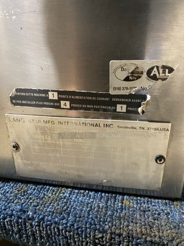 Lang Star Stainless Steel Commercial Countertop Electric Powered Double Panini Press! With Flat Press! - Image 8 of 9