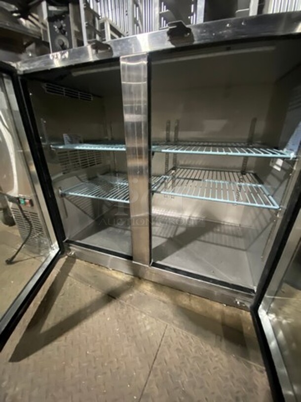 Avantco Commercial 2 Door Bar Back Cooler! With View Through Doors! All Stainless Steel! Model: 178UBB48GTGS 115V - Image 5 of 9